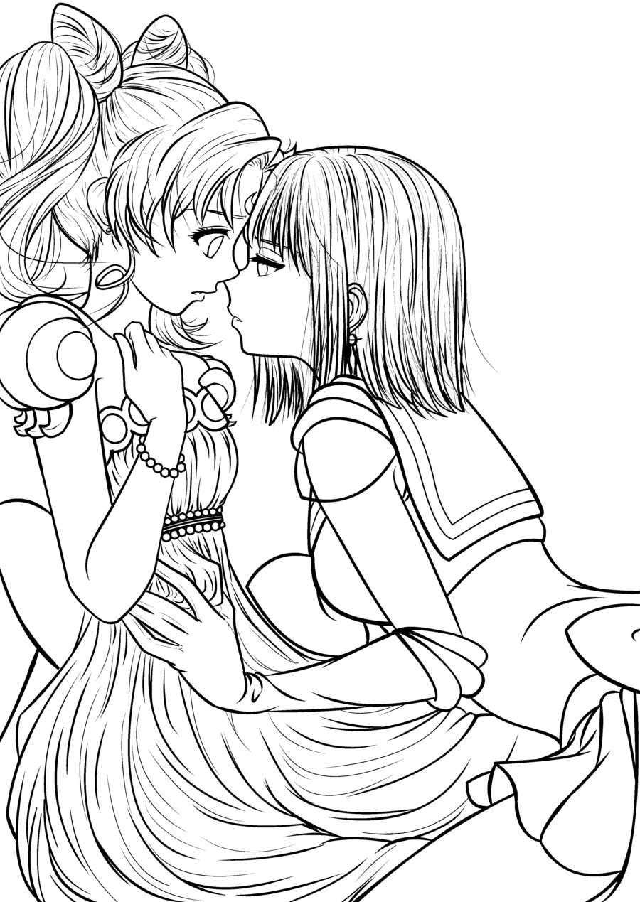 Plansa de colorat cu Anime 86 94
